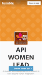 Mobile Screenshot of apiwomenlead.tumblr.com