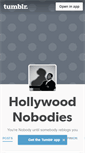 Mobile Screenshot of hollywoodnobodies.tumblr.com