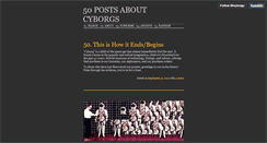 Desktop Screenshot of 50cyborgs.tumblr.com