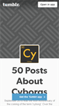 Mobile Screenshot of 50cyborgs.tumblr.com