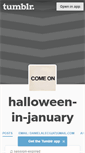 Mobile Screenshot of halloween-in-january.tumblr.com