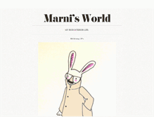 Tablet Screenshot of marnisworld.tumblr.com