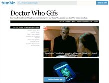 Tablet Screenshot of doctorwhogifs.tumblr.com