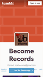 Mobile Screenshot of becomerecords.tumblr.com