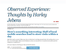 Tablet Screenshot of observedexperience.tumblr.com