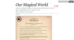 Desktop Screenshot of ourmagicalworld.tumblr.com