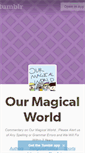 Mobile Screenshot of ourmagicalworld.tumblr.com