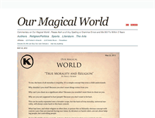 Tablet Screenshot of ourmagicalworld.tumblr.com