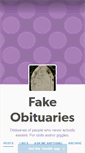 Mobile Screenshot of fake-obituary.tumblr.com