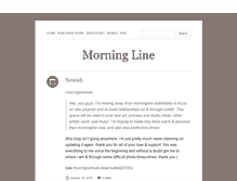 Tablet Screenshot of morningline.tumblr.com