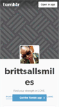 Mobile Screenshot of brittsallsmiles.tumblr.com