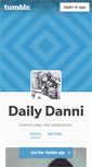 Mobile Screenshot of dailydannibydei.tumblr.com