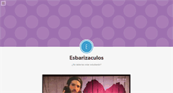 Desktop Screenshot of esbarizaculos.tumblr.com