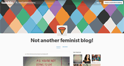 Desktop Screenshot of anotherfeministblog.tumblr.com