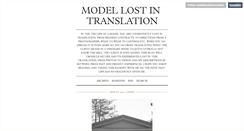 Desktop Screenshot of modellostintranslation.tumblr.com