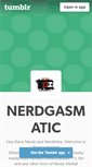 Mobile Screenshot of nerdgasmatic.tumblr.com