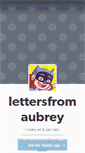 Mobile Screenshot of lettersfromaubrey.tumblr.com