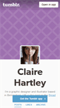 Mobile Screenshot of clairehartley.tumblr.com