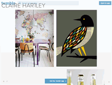 Tablet Screenshot of clairehartley.tumblr.com