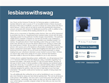 Tablet Screenshot of lesbianswithswag.tumblr.com