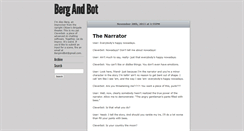 Desktop Screenshot of bergandbot.tumblr.com