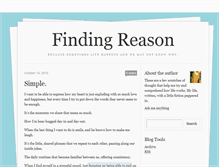 Tablet Screenshot of findingreason.tumblr.com