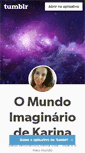 Mobile Screenshot of omundoimaginariodekarina.tumblr.com