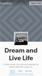 Mobile Screenshot of dreamandlivelife.tumblr.com
