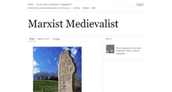 Desktop Screenshot of marxistmedievalist.tumblr.com