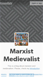 Mobile Screenshot of marxistmedievalist.tumblr.com