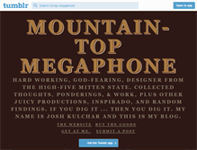 Tablet Screenshot of mt-top-megaphone.tumblr.com