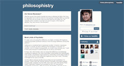 Desktop Screenshot of philosophistry.tumblr.com