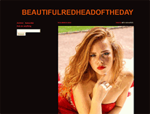 Tablet Screenshot of beautifulredheadoftheday.tumblr.com