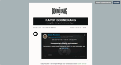 Desktop Screenshot of kapotboomerang.tumblr.com