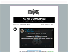 Tablet Screenshot of kapotboomerang.tumblr.com