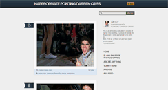 Desktop Screenshot of inappropriatepointingdarren.tumblr.com