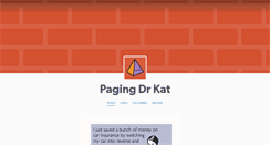 Desktop Screenshot of pagingdrkat.tumblr.com
