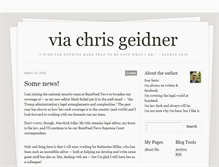 Tablet Screenshot of chrisgeidner.tumblr.com