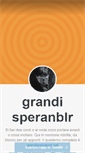 Mobile Screenshot of grandisperanze.tumblr.com