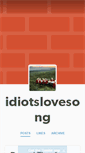 Mobile Screenshot of idiotslovesong.tumblr.com