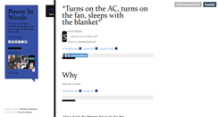 Desktop Screenshot of powerinwords.tumblr.com