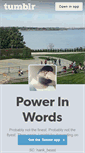 Mobile Screenshot of powerinwords.tumblr.com