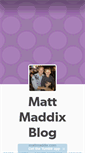 Mobile Screenshot of mattmaddix.tumblr.com