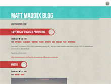 Tablet Screenshot of mattmaddix.tumblr.com