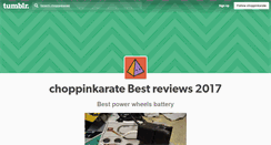 Desktop Screenshot of choppinkarate.tumblr.com
