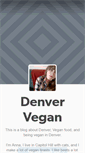 Mobile Screenshot of denvervegan.tumblr.com