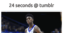 Desktop Screenshot of 24seconds.tumblr.com