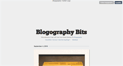 Desktop Screenshot of blogography.tumblr.com