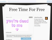 Tablet Screenshot of freetimeforfree86.tumblr.com