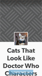 Mobile Screenshot of catsthatlooklikedoctorwho.tumblr.com